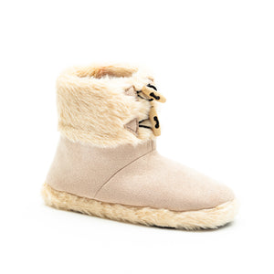 Solemates Rope Ladies Slipper Boots - Durable Rubber Sole