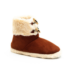 Solemates Rope Ladies Slipper Boots - Durable Rubber Sole